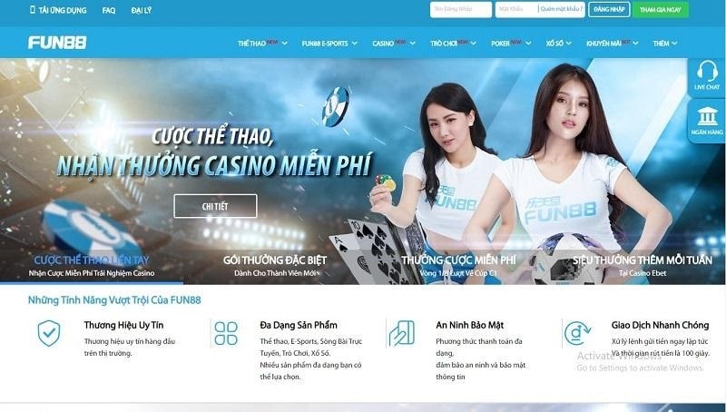 Nhà cái với nhiều tính năng của cá cược Esports