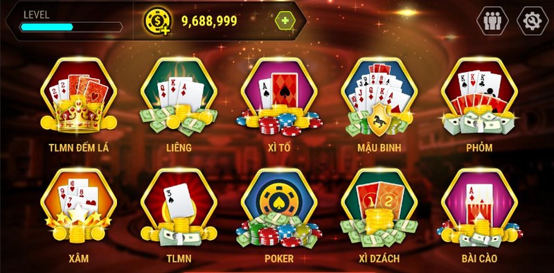 Các game đánh bài trực tuyến hiện nay rất đa dạng