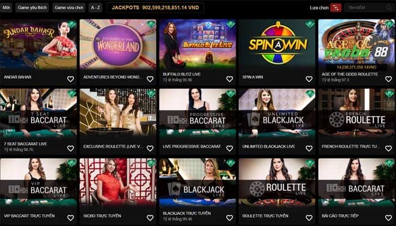 Game Live Casino được nhận định là thế mạnh của nhà cái 12BET