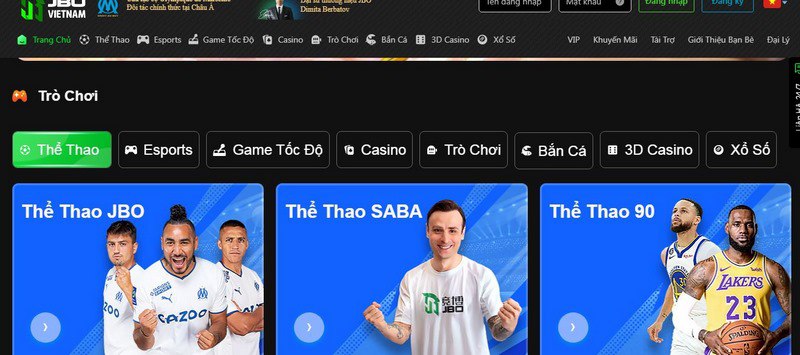 Người chơi có thể thoải mái đặt cược game trên Jbovn