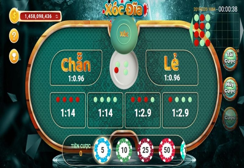 Tỷ lệ trả thưởng trong game xóc đĩa online khá cao