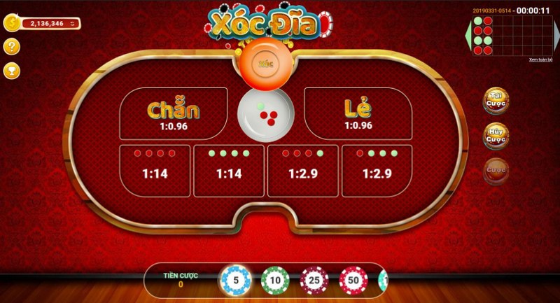 VN88 cung cấp nhiều game Xóc đĩa chất lượng