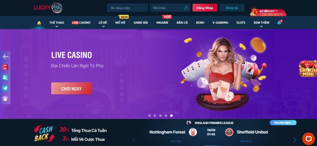 LUCKY88 lừa đảo là sai vì vẫn có thể truy cập trang web bình thường